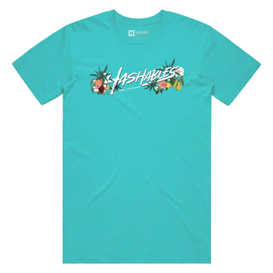 Hashables - Fruits & Flowers - T-Shirt (Blue)