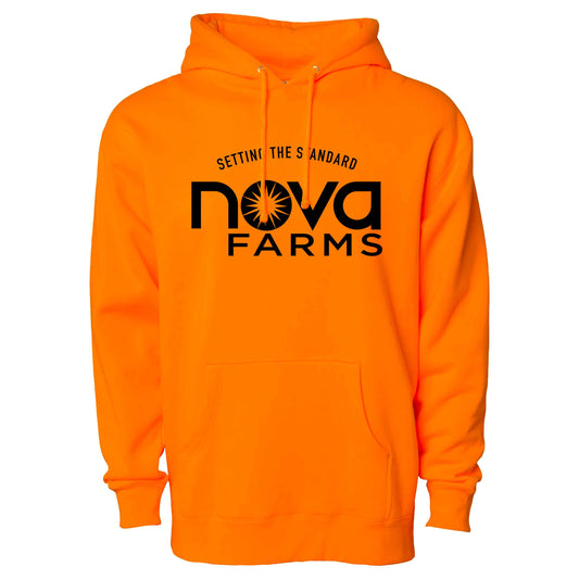 Nova Farms - Setting the Standard - Safety Orange Hoodie