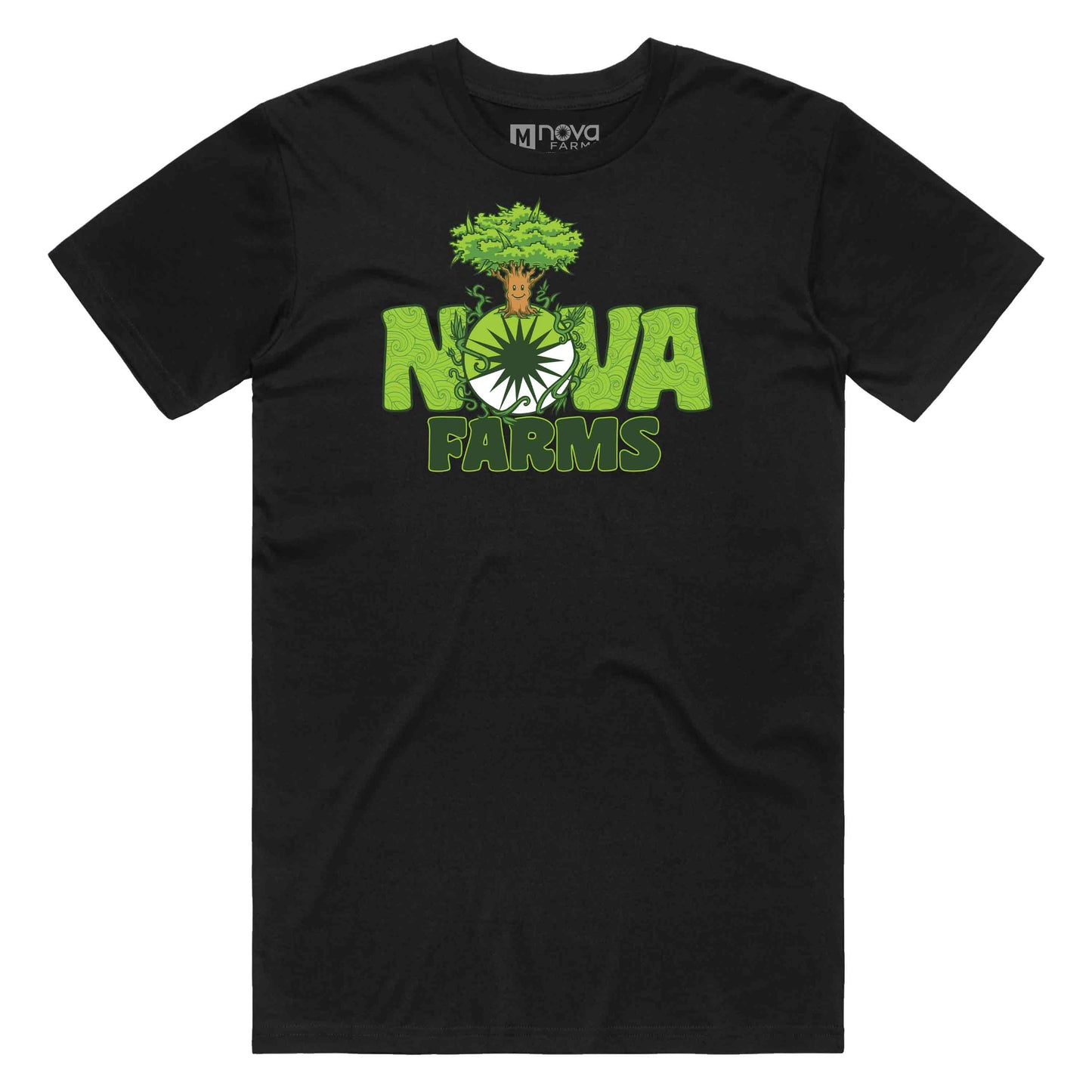 Nova Farms - Tree - T-Shirt - Black