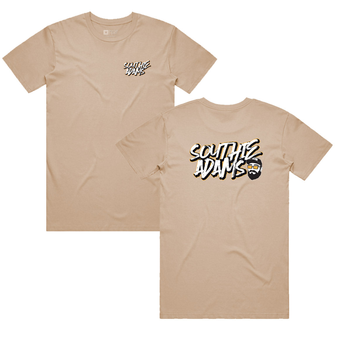 Southie Adams - Logo - T-Shirt (Tan)