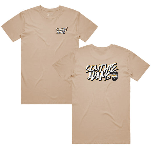 Southie Adams - Logo - T-Shirt (Tan)