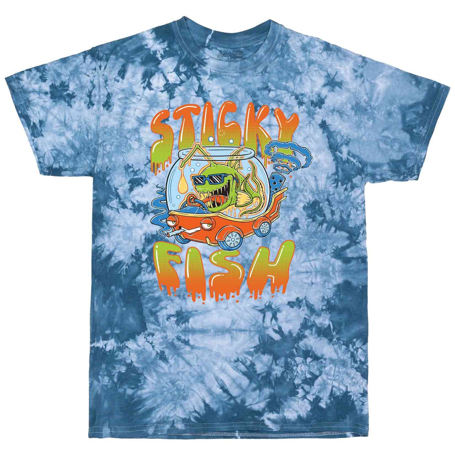 Sticky Fish - Fish Bowl - T-Shirt (Tie Dye)