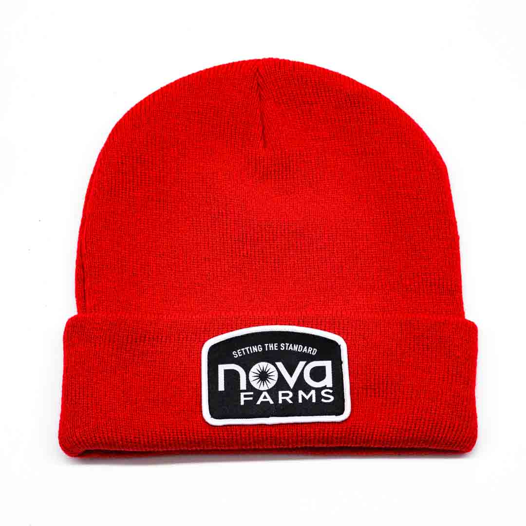 Nova Farms - Logo Beanie - Red