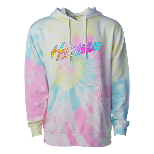 Hashables - Multicolored Logo Hoodie - Sunset Swirl Tie Dye
