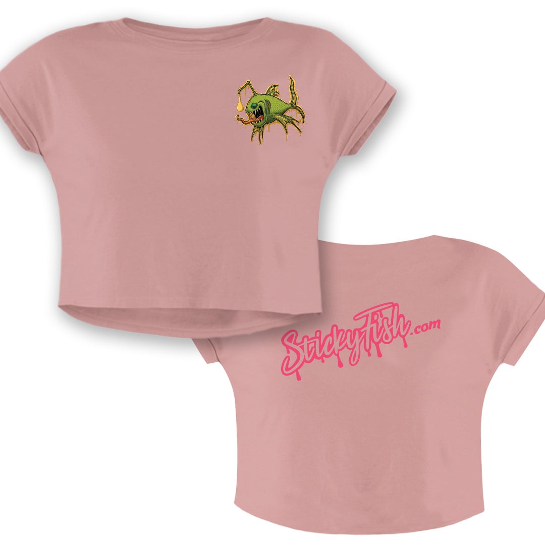 Sticky Fish - Crop Top - Pink